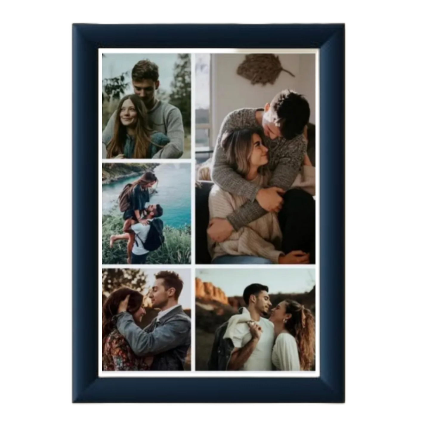 Custom Couple Photo Collage Frame – Personalized Love Gift